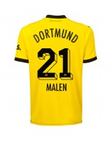 Borussia Dortmund Donyell Malen #21 Domácí Dres 2023-24 Krátký Rukáv